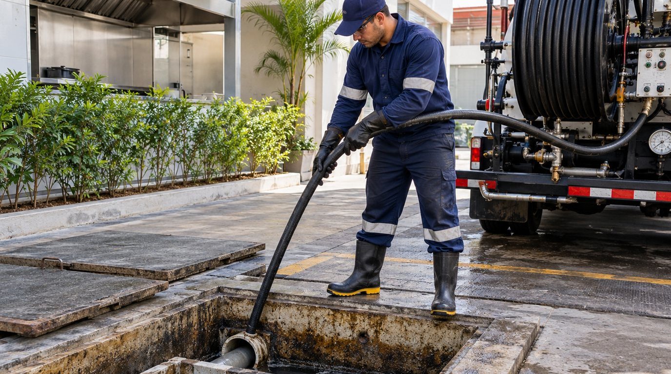 Hidrojateamento de Caixa de Gordura em Campos dos Goytacazes‑RJ